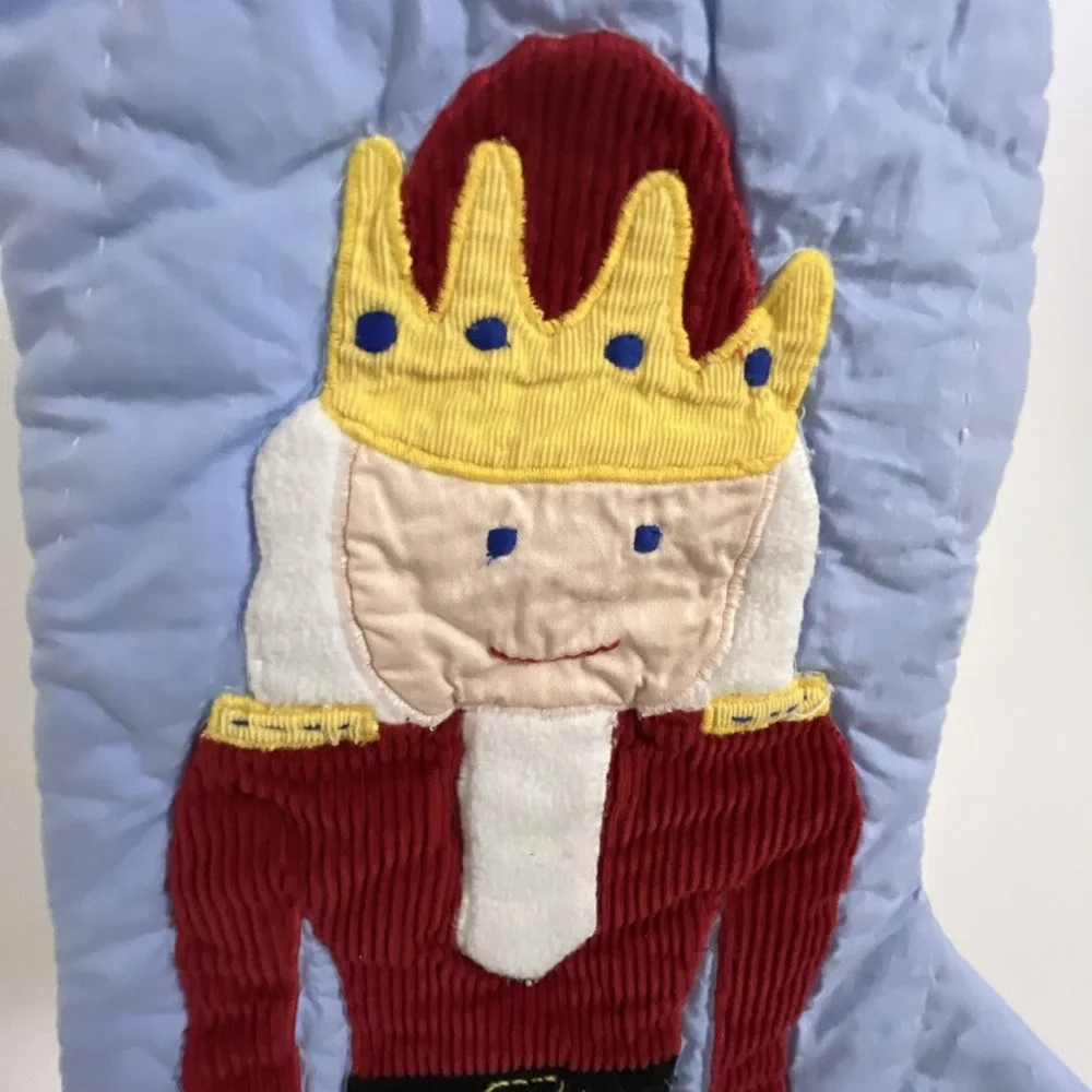 Pottery Barn Kids Nutcracker Christmas Stocking Quilted Appliqué Holiday PBK